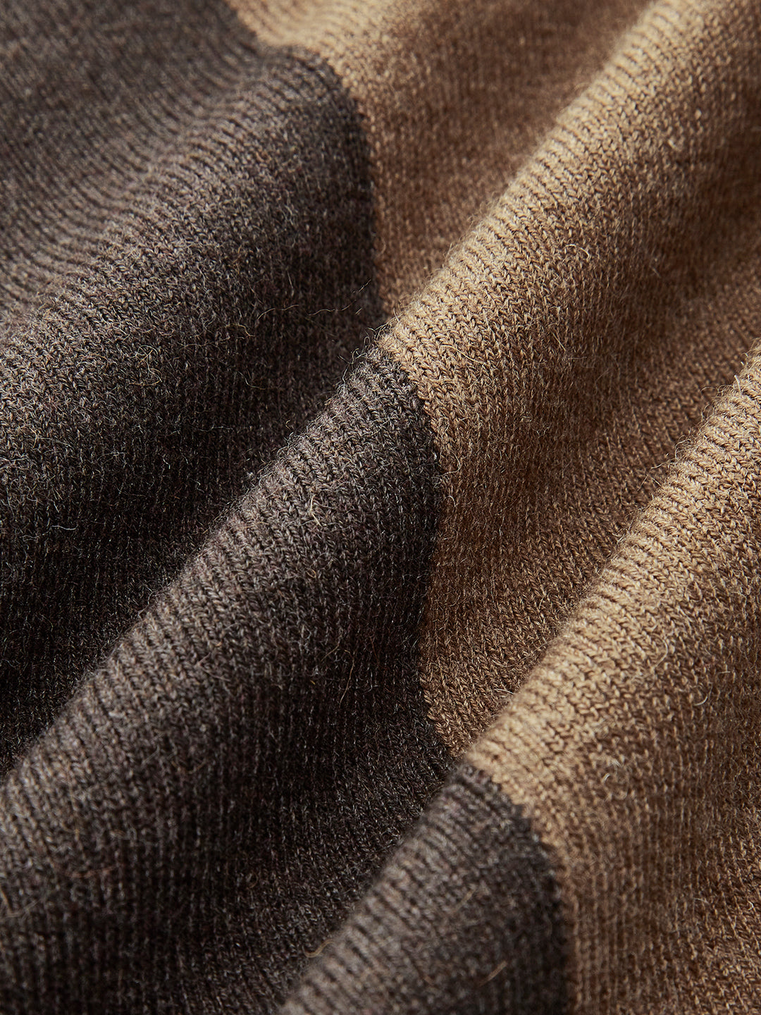 Sweater with contrasting panels