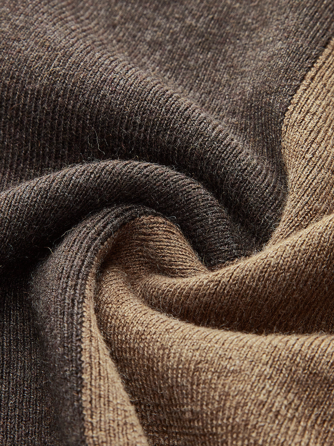 Sweater with contrasting panels