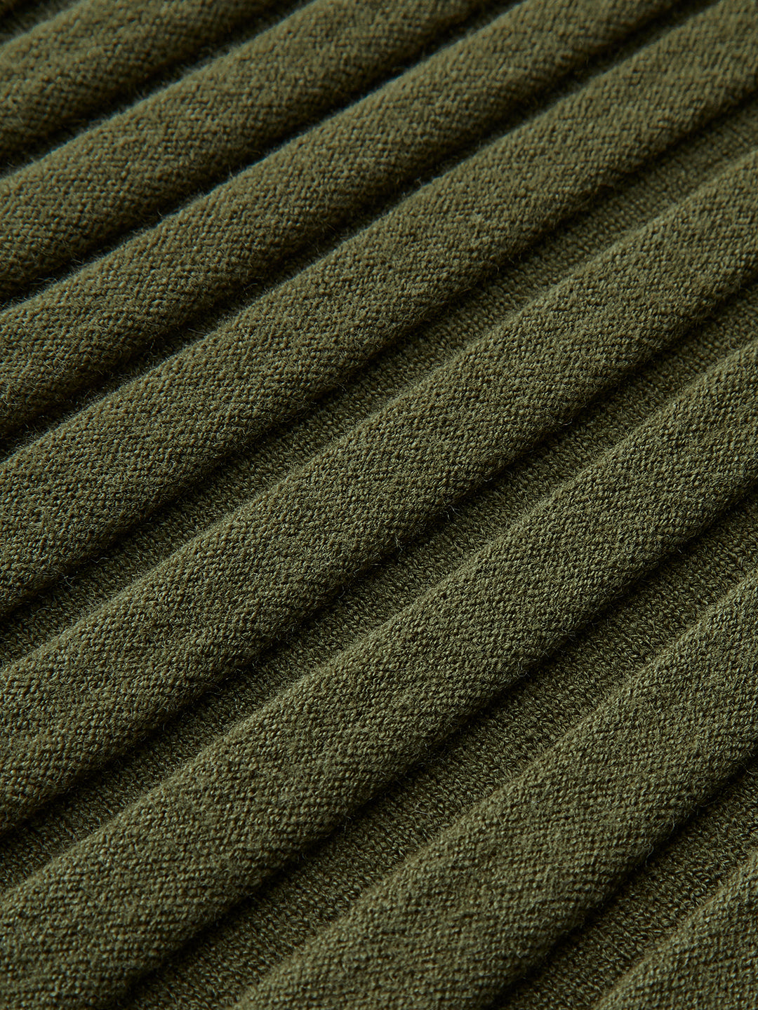 Ribbed set with long sleeve top and long skirt