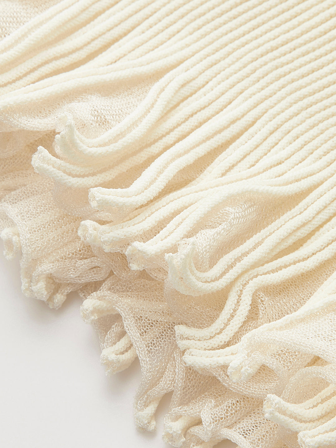 Luxurious pleated long skirt