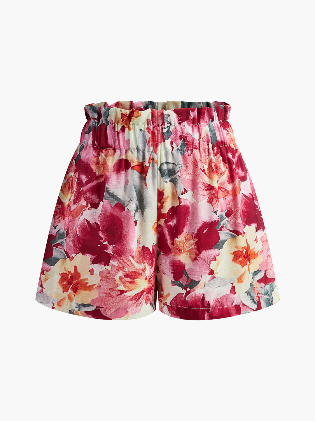 Floral print summer set with top and shorts