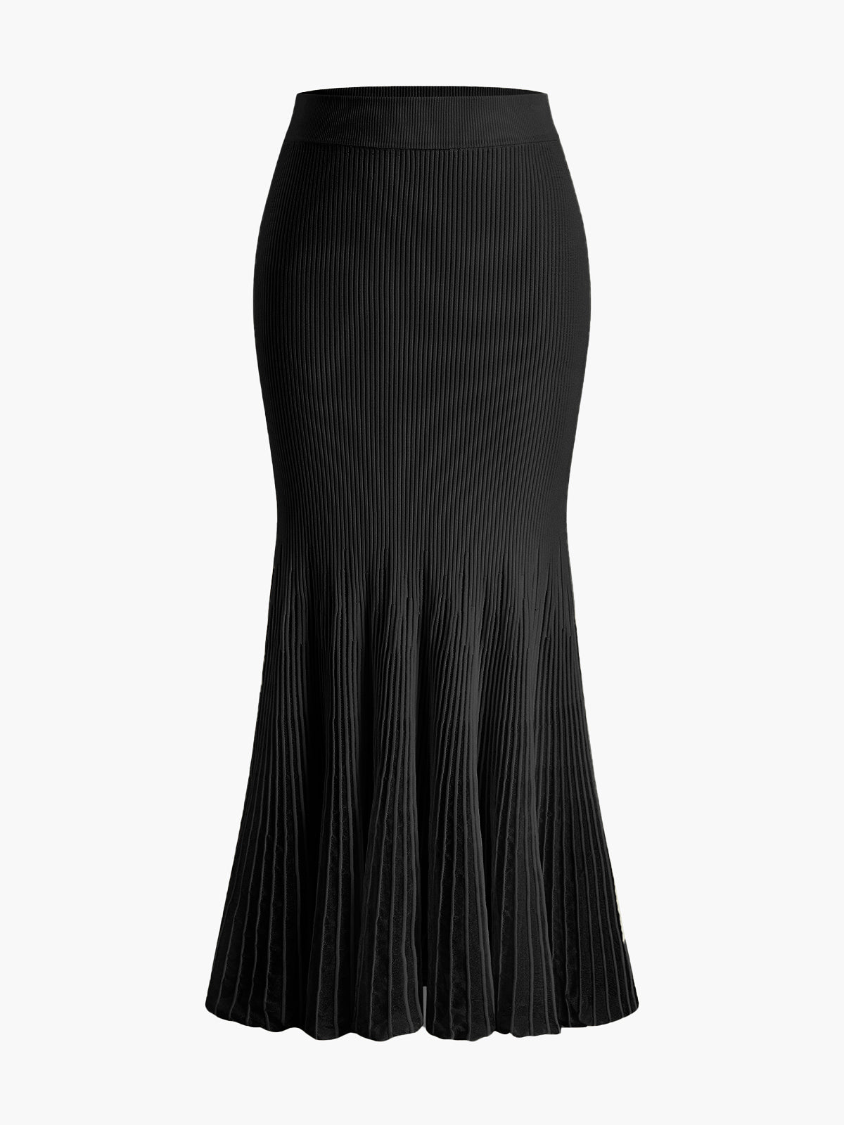 Luxurious pleated long skirt