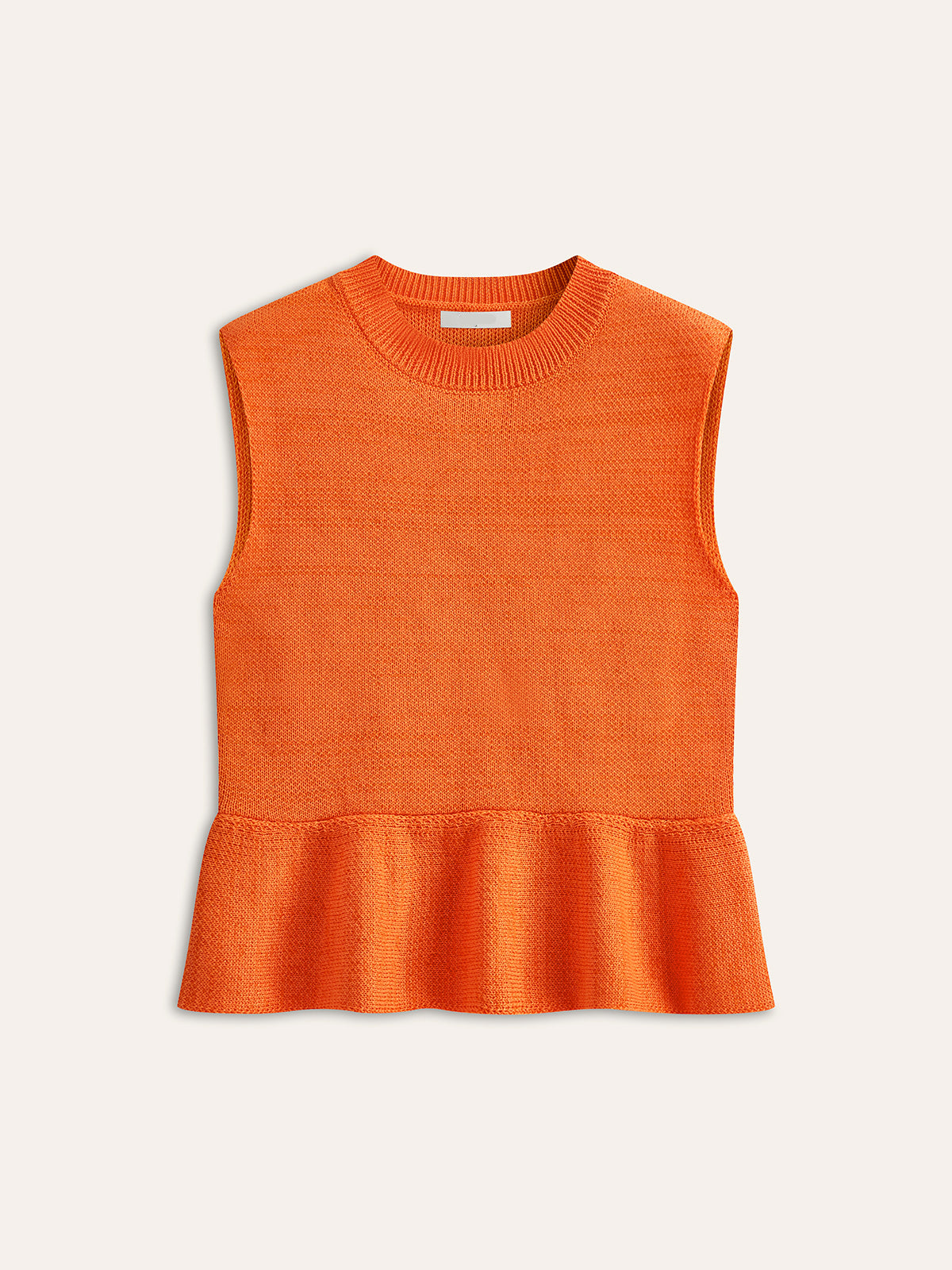 Sleeveless pleated knit top