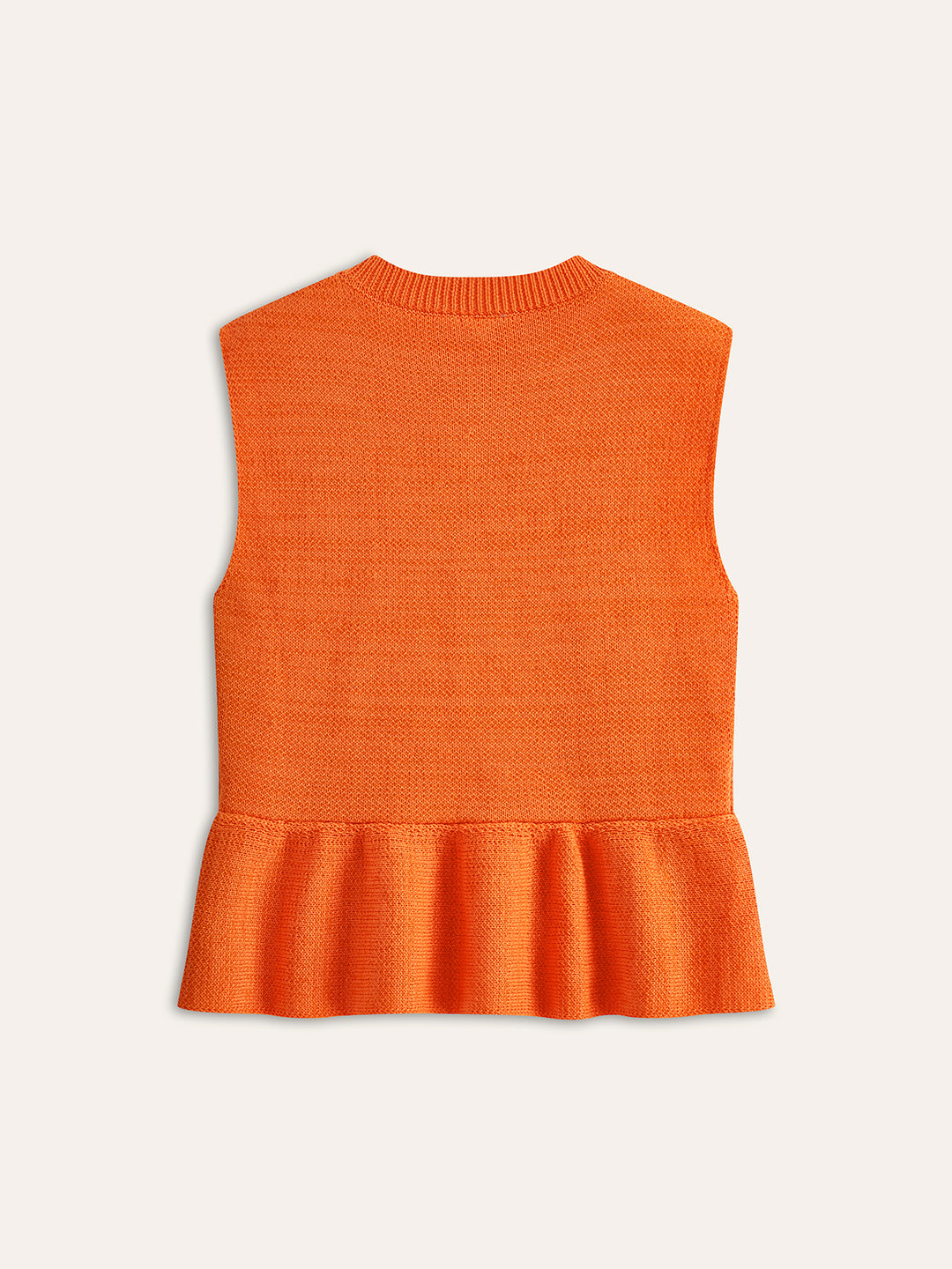 Sleeveless pleated knit top