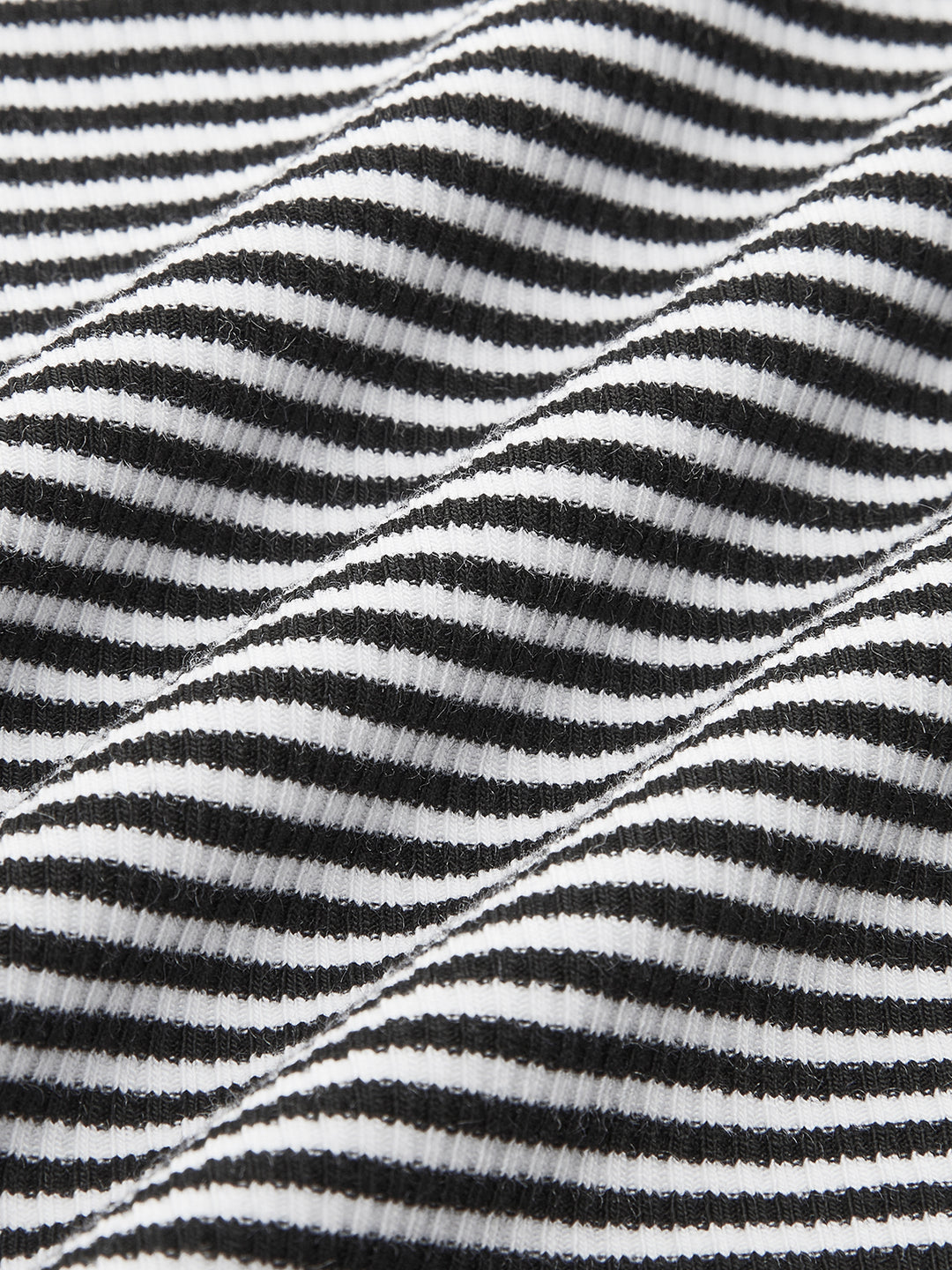 Black and white striped cropped tank top