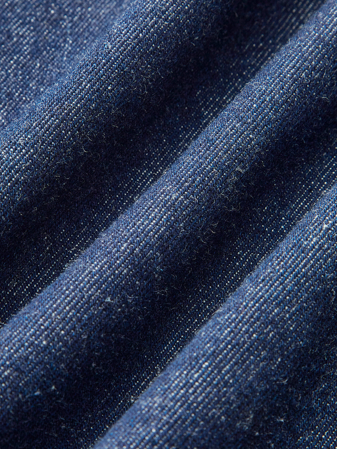 Long dark blue denim skirt