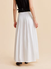 Long ivory grace skirt