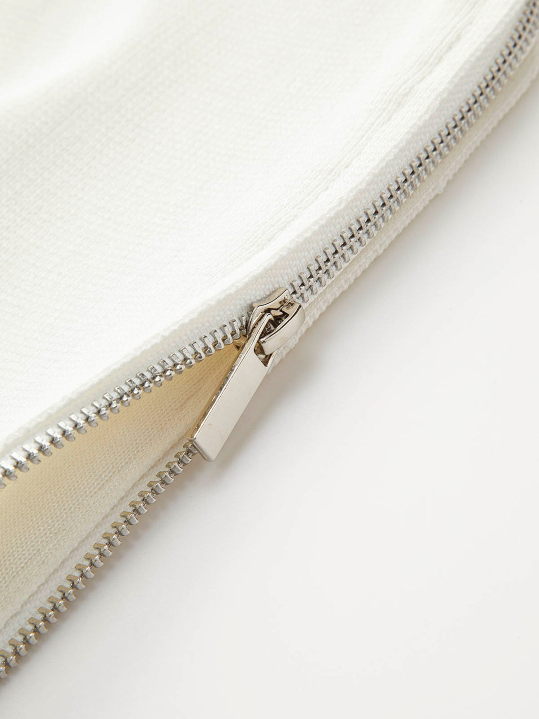 White mesh top with puffed sleeves