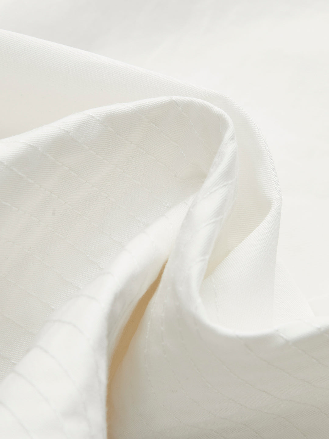 White flared long skirt