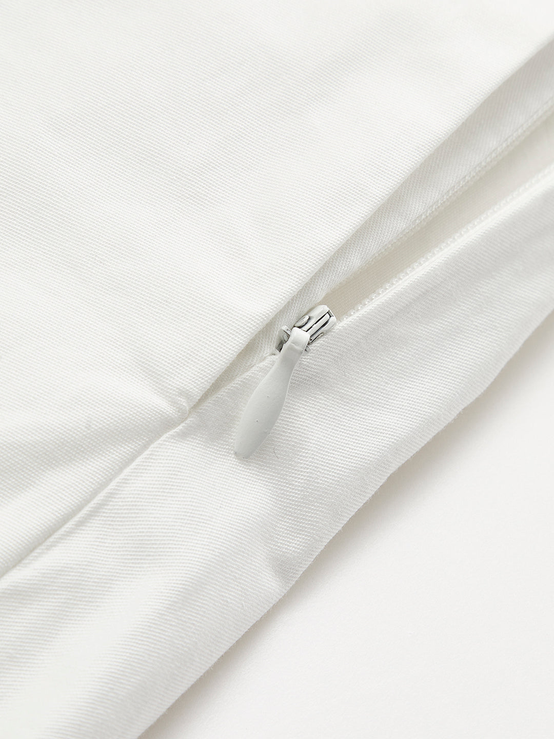 White flared long skirt