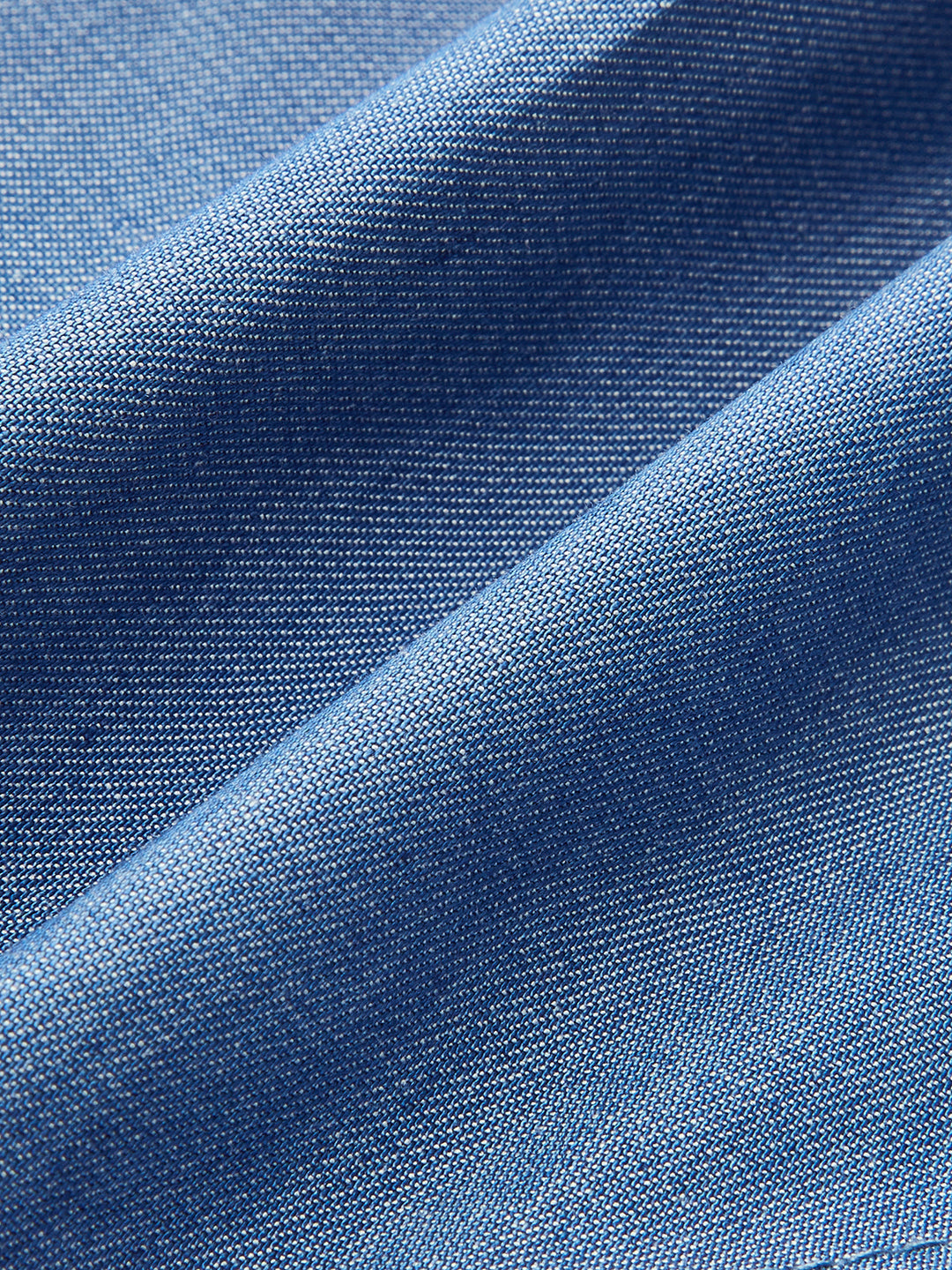 Blue denim ruffled backless top