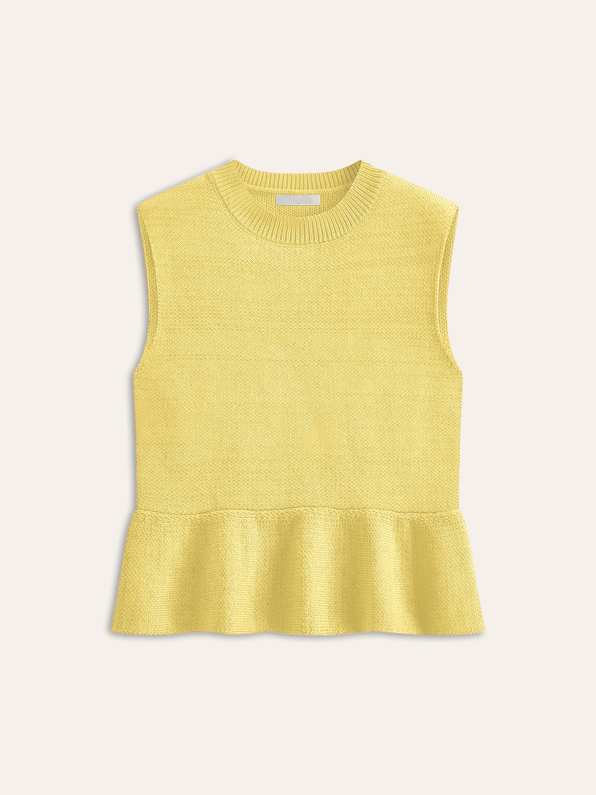 Sleeveless pleated knit top