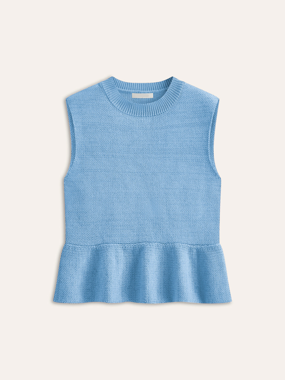 Sleeveless pleated knit top