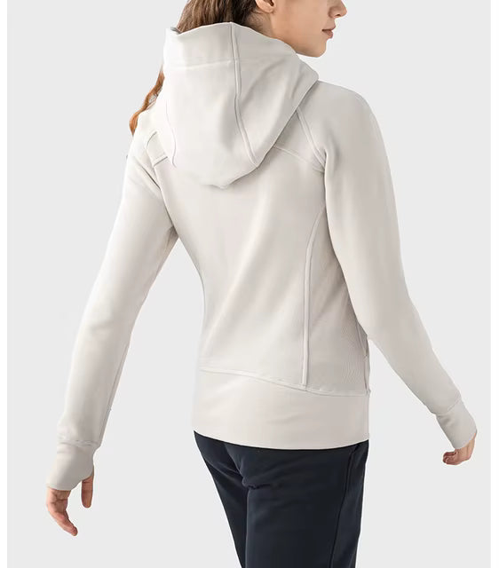 Hooded sports jacket