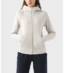 Hooded sports jacket