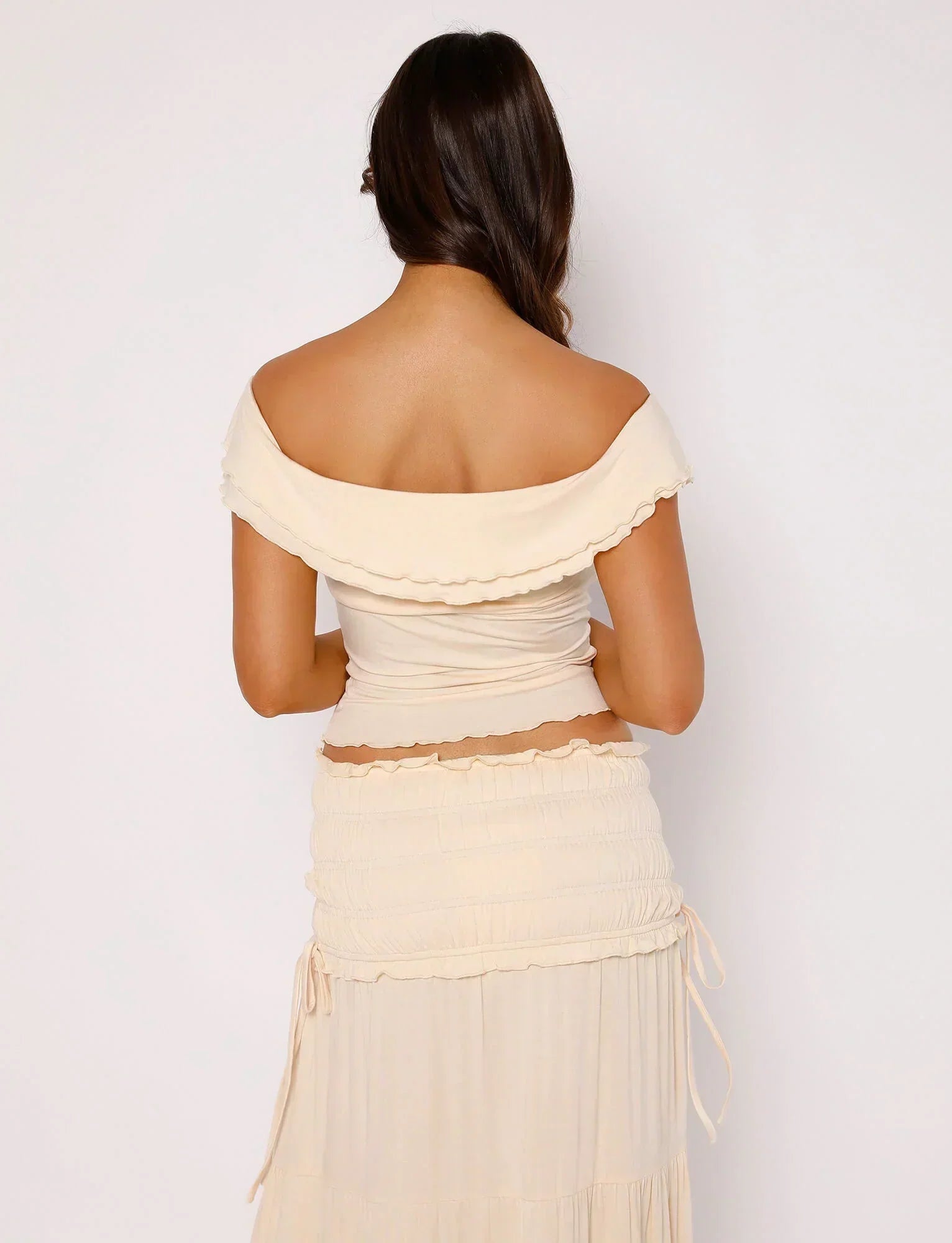 Twist-topp med lång kjol