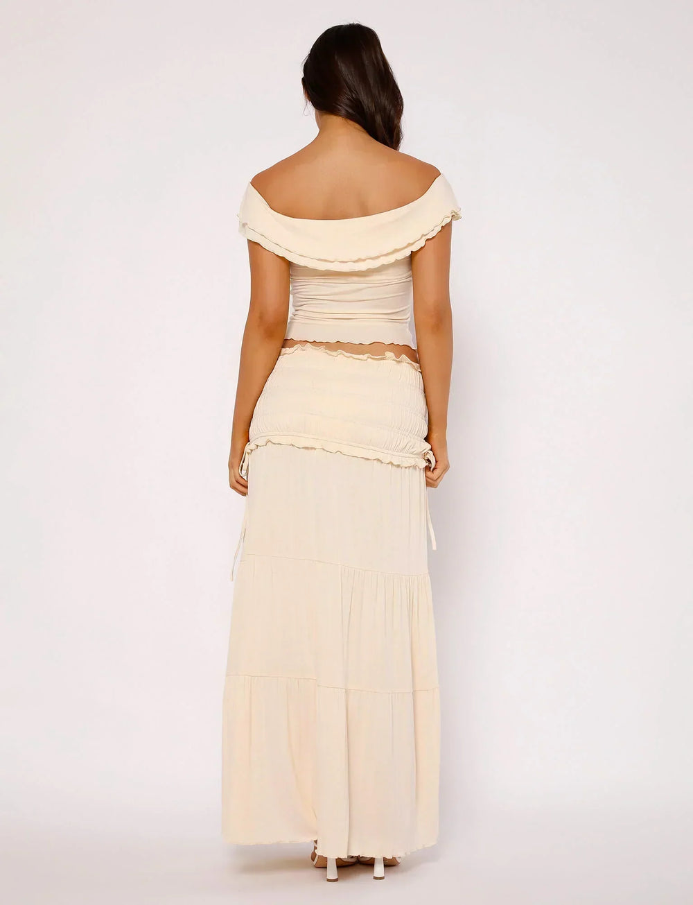 Twist-topp med lång kjol