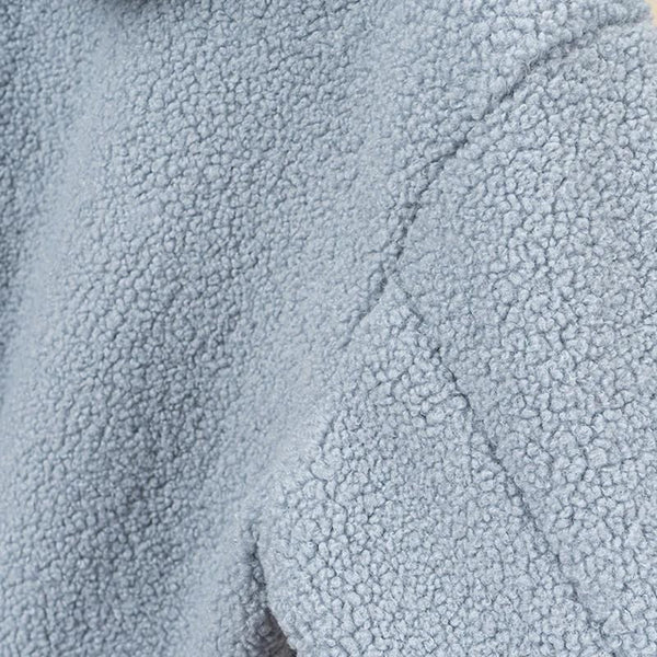 Huvtröja med dragkedja i polarfleece