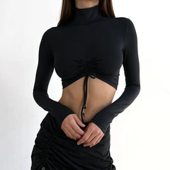 Långärmad smal topp med spets