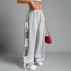 Vida byxor med rosett i spets