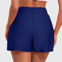 Sporty shorts with a wrap look