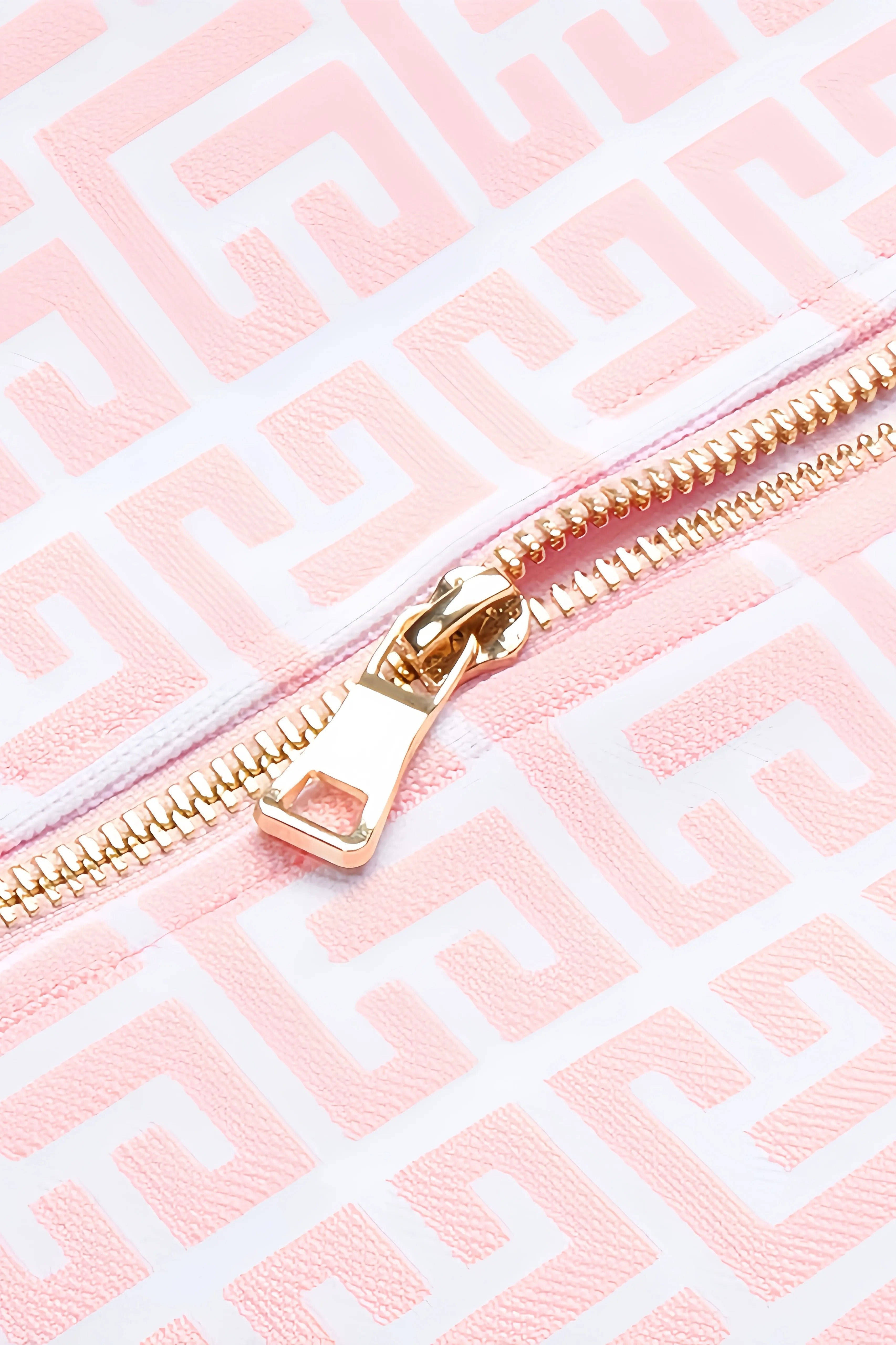 Light pink bodycon dress with graphic pattern