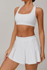 Sports set with top and skirt