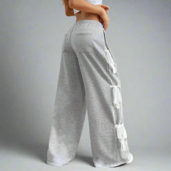 Vida byxor med rosett i spets