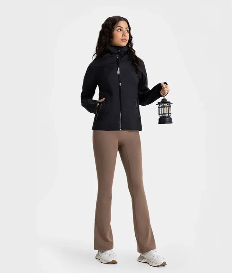 Vindtät, vattenavvisande justerbar krage varm jachet