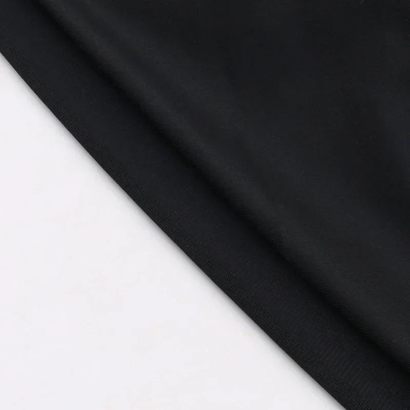 Genomskinlig svart bodycon-klänning