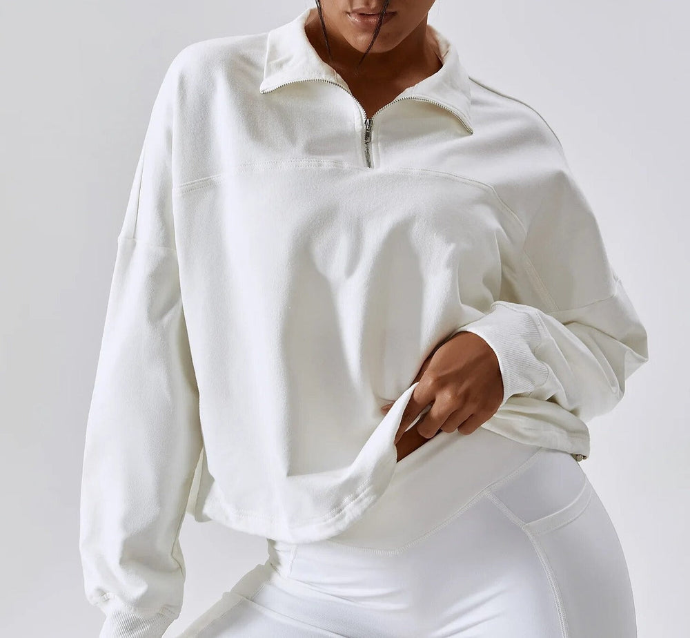 Sportig blus med justerbar midja