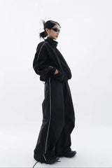 Svart oversized sportdräkt