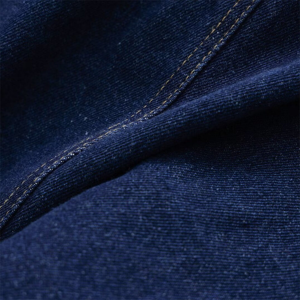 Dark blue skort with asymmetrical waist