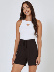 Drawstring lounge shorts