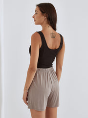 Drawstring lounge shorts