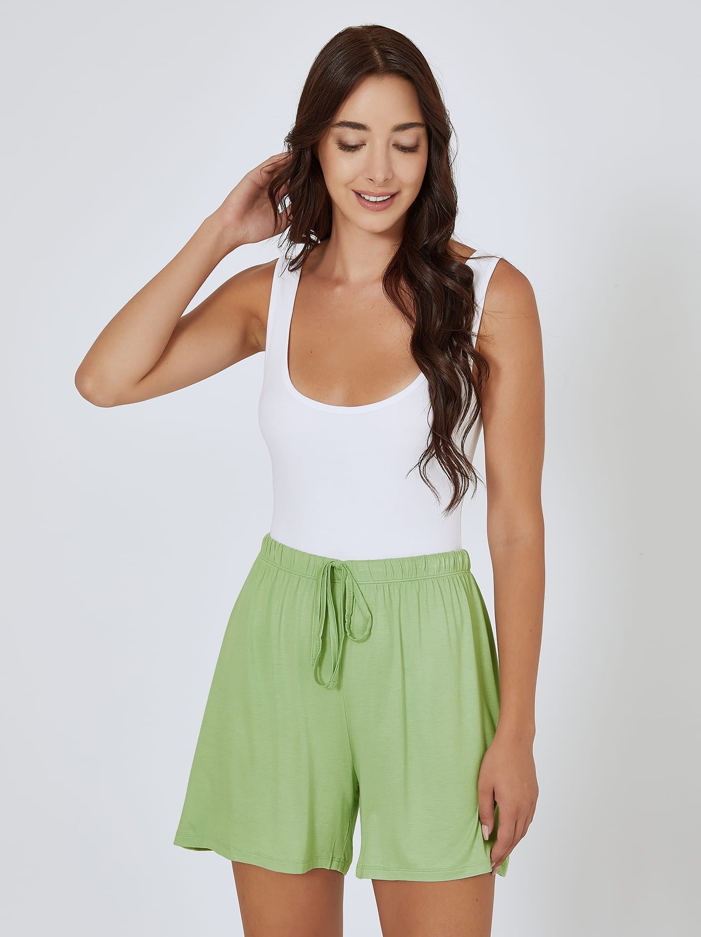 Drawstring lounge shorts