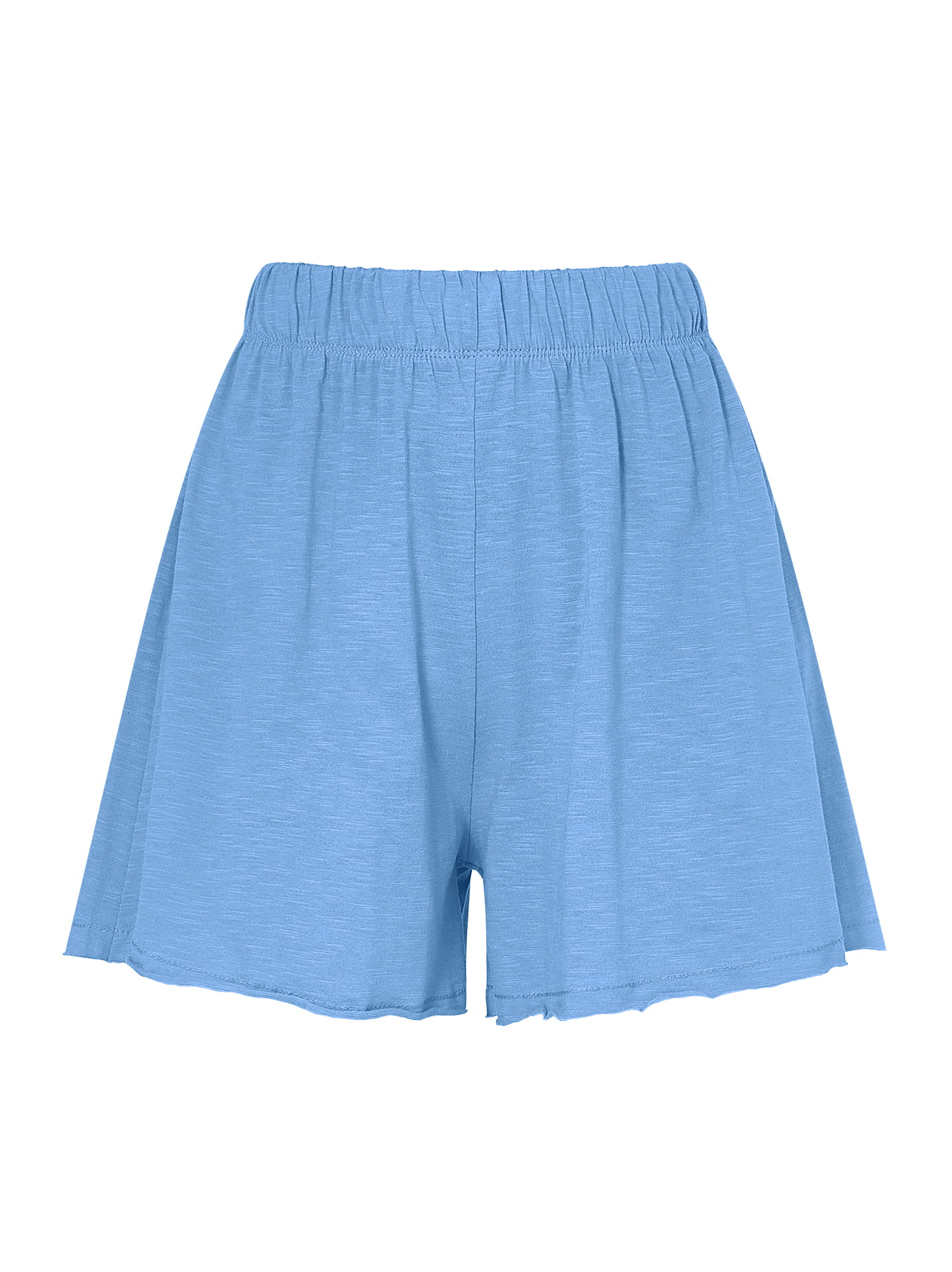 Wide shorts with elastic waist