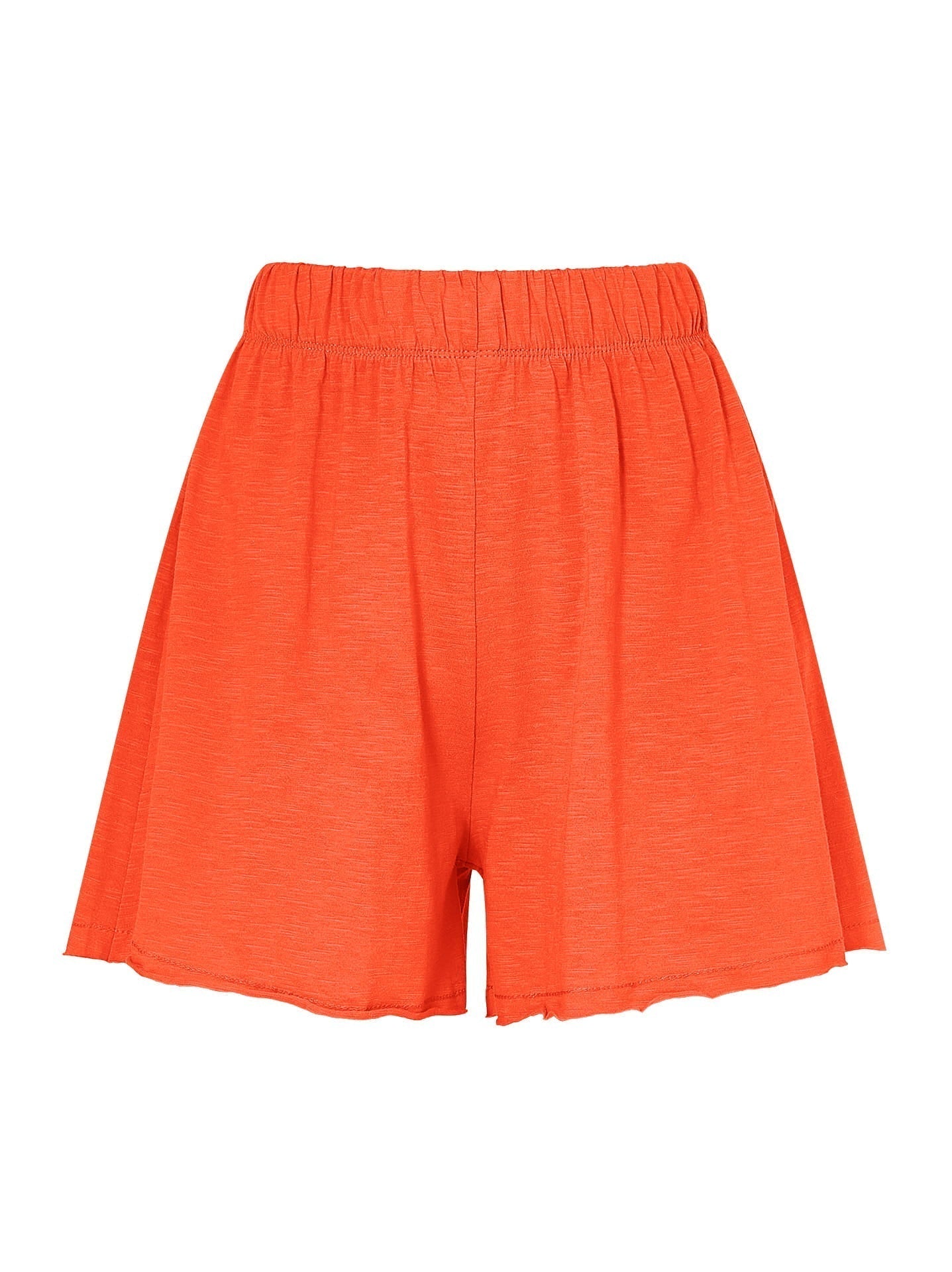 Wide shorts with elastic waist