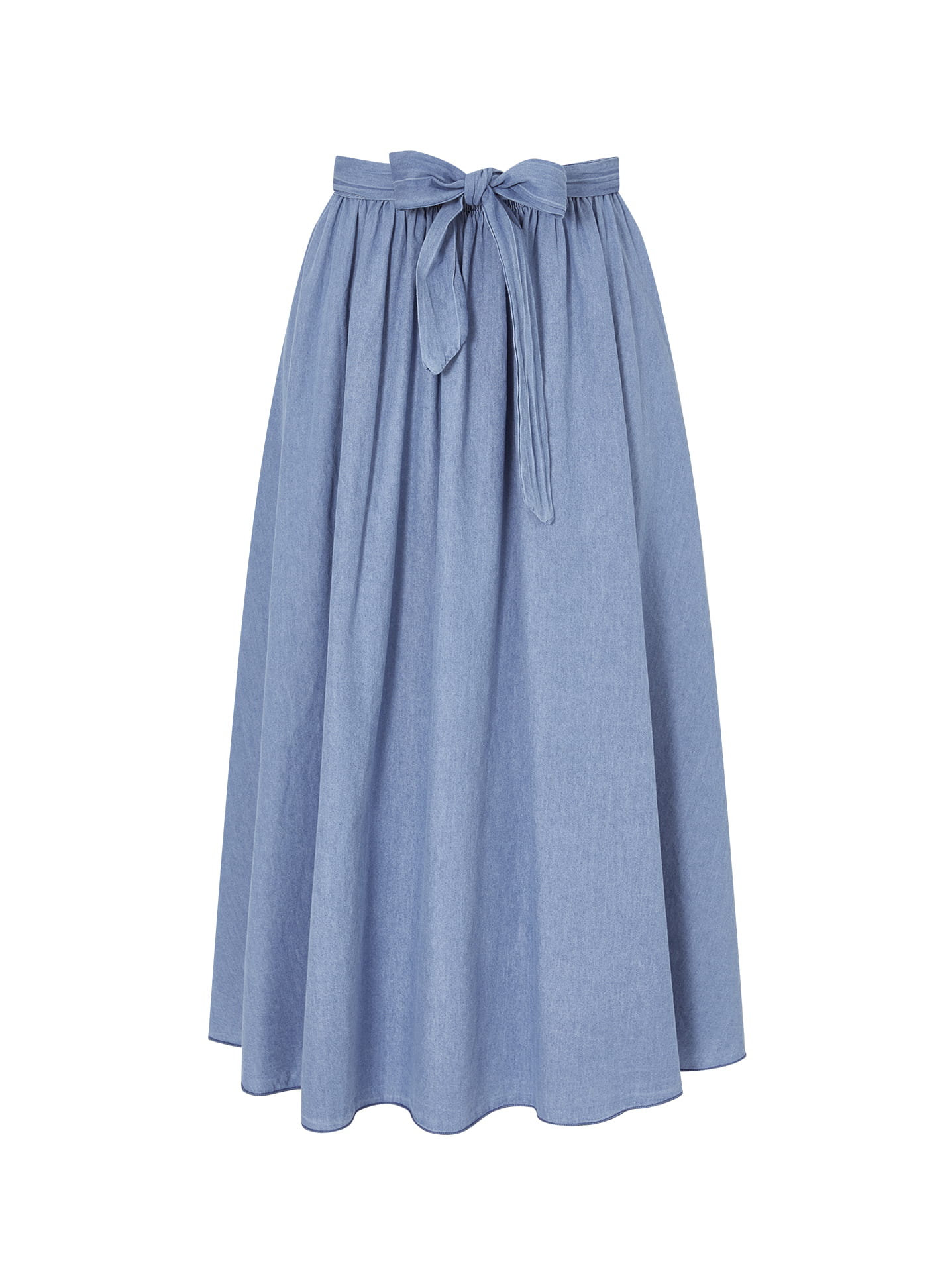 Light blue midi skirt