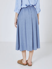 Light blue midi skirt