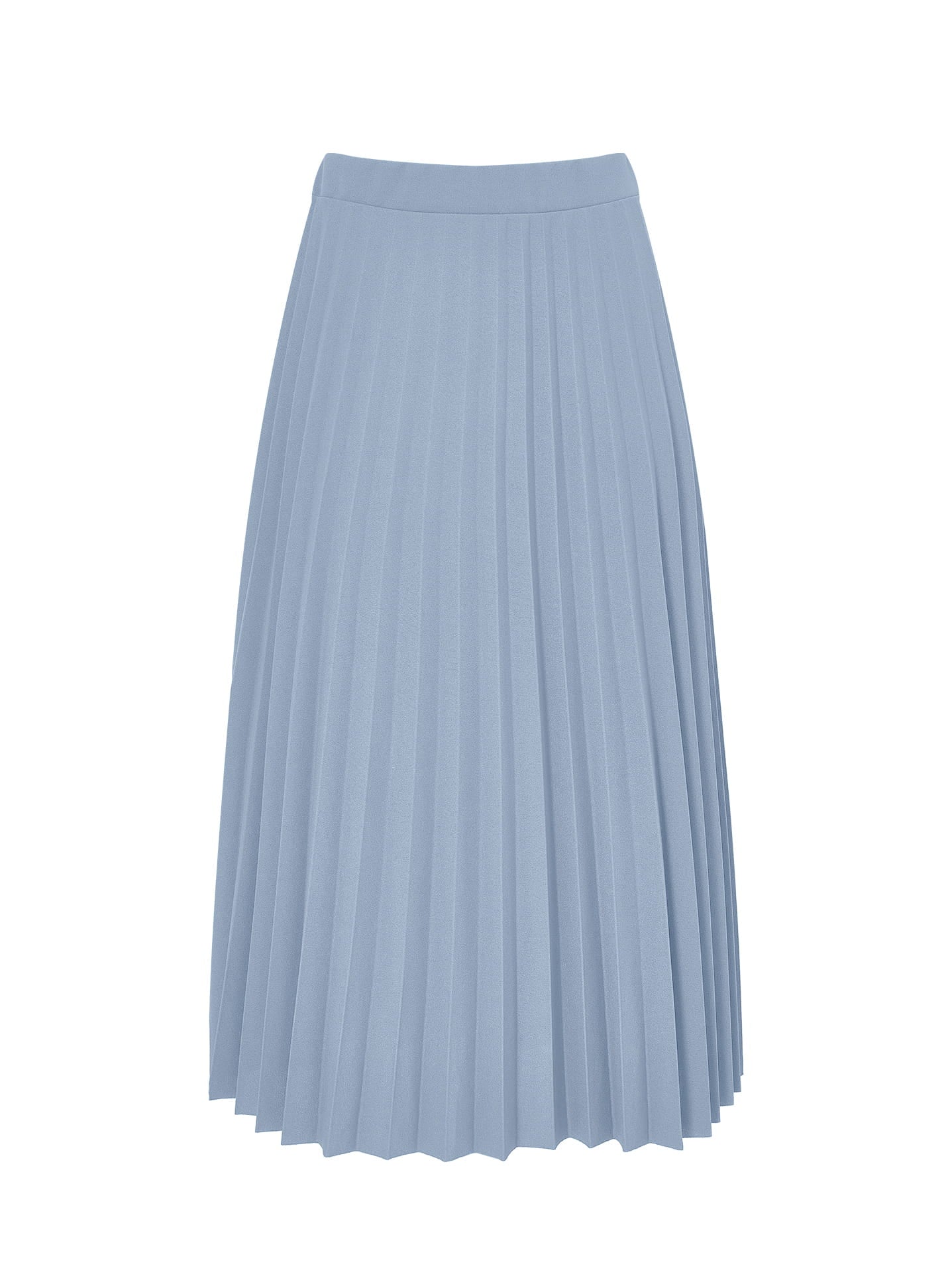 Light blue pleated midi dress