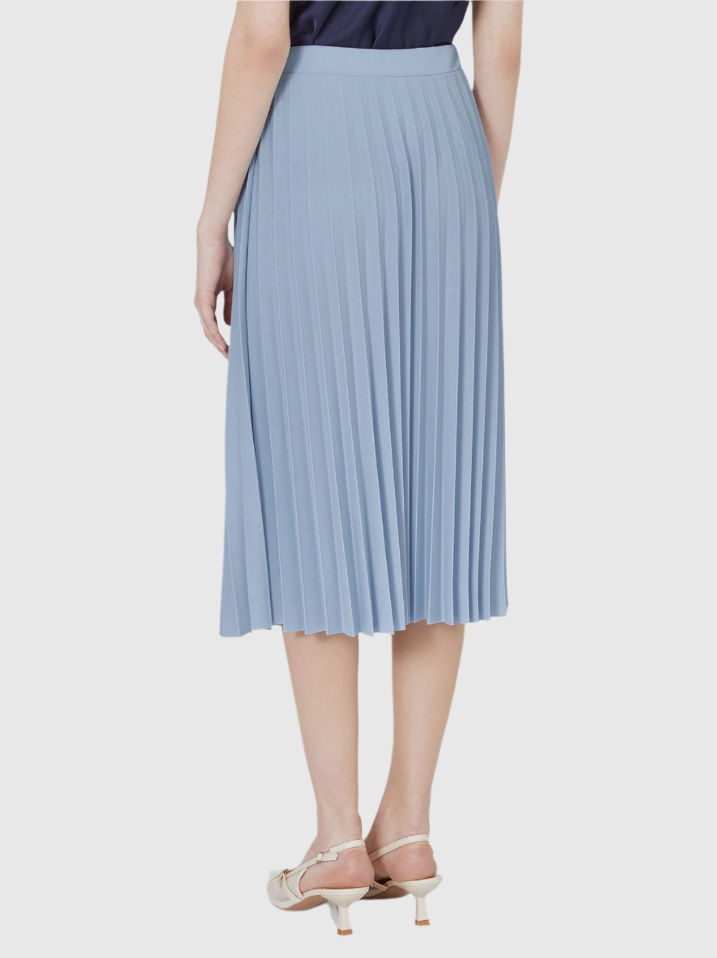 Pleated midi skirt