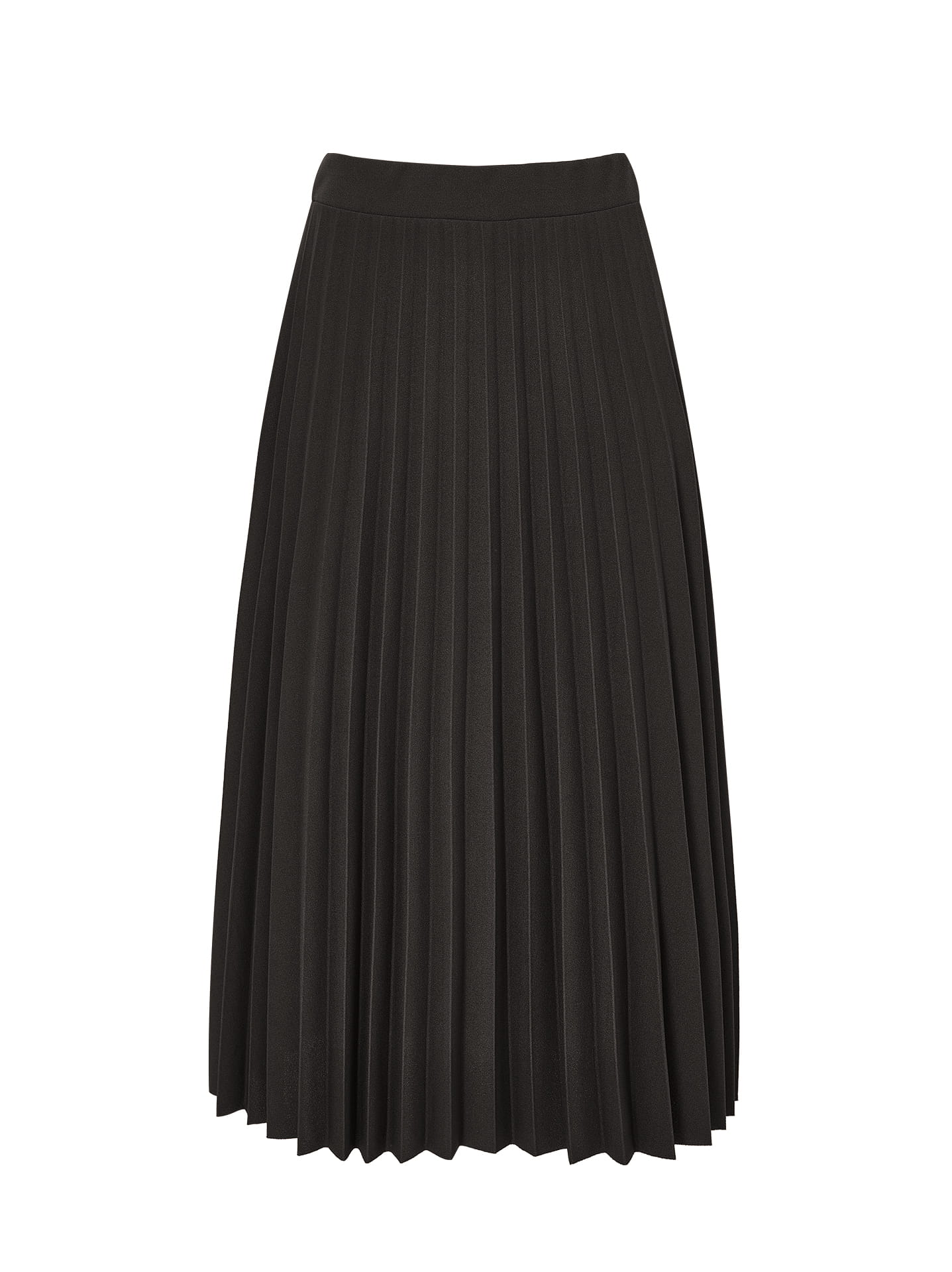 Pleated midi skirt
