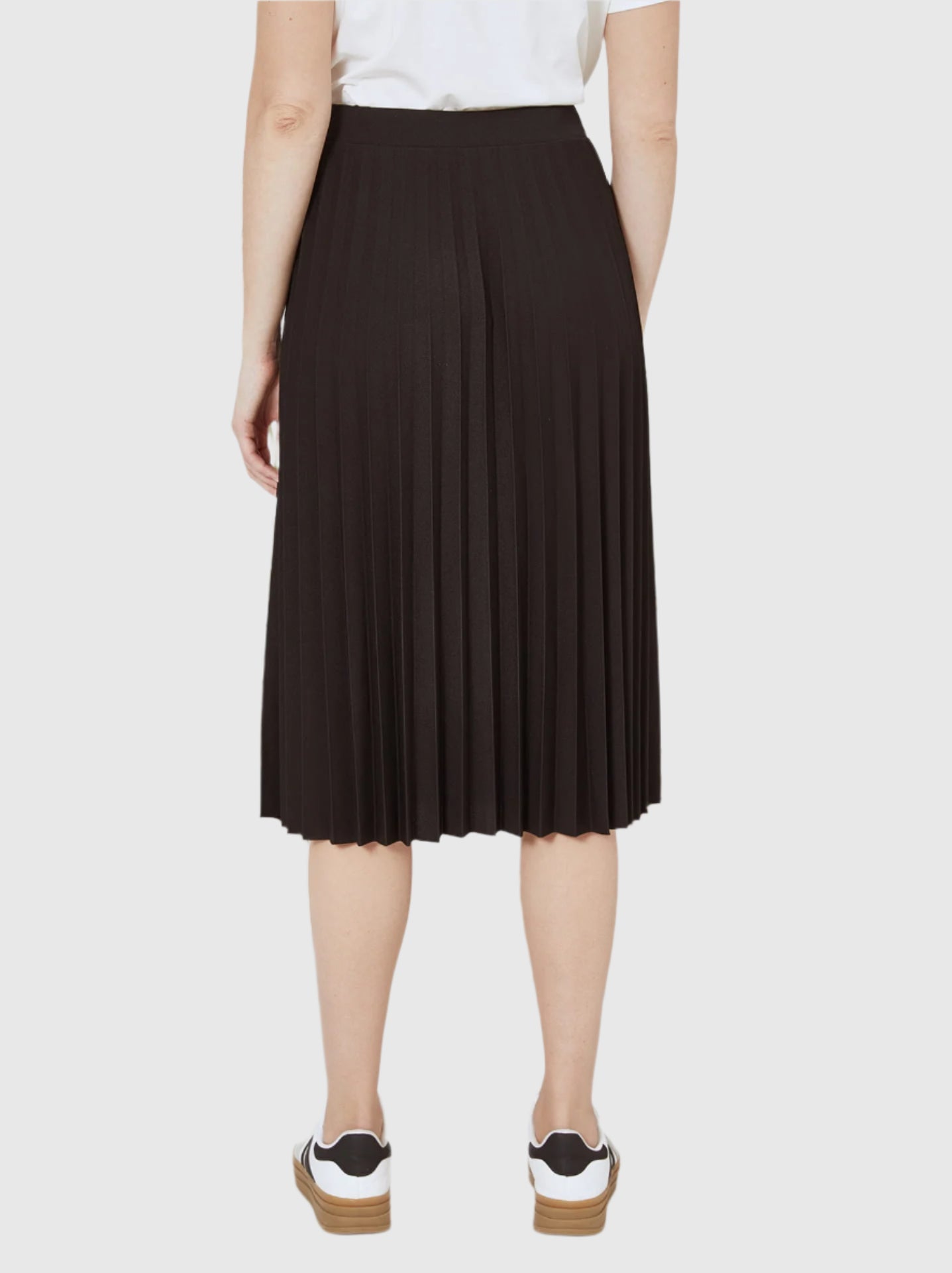 Pleated midi skirt