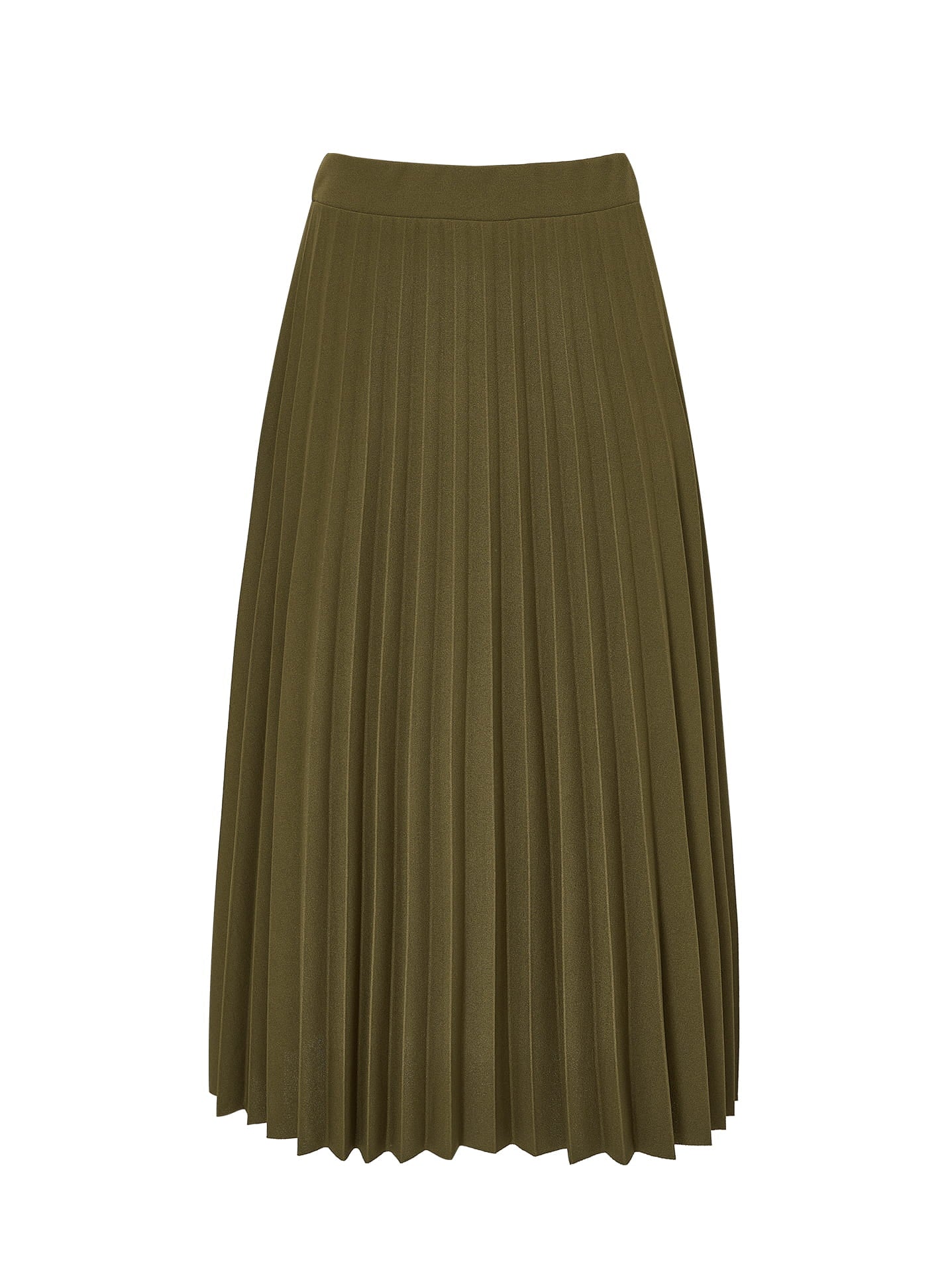Pleated midi skirt