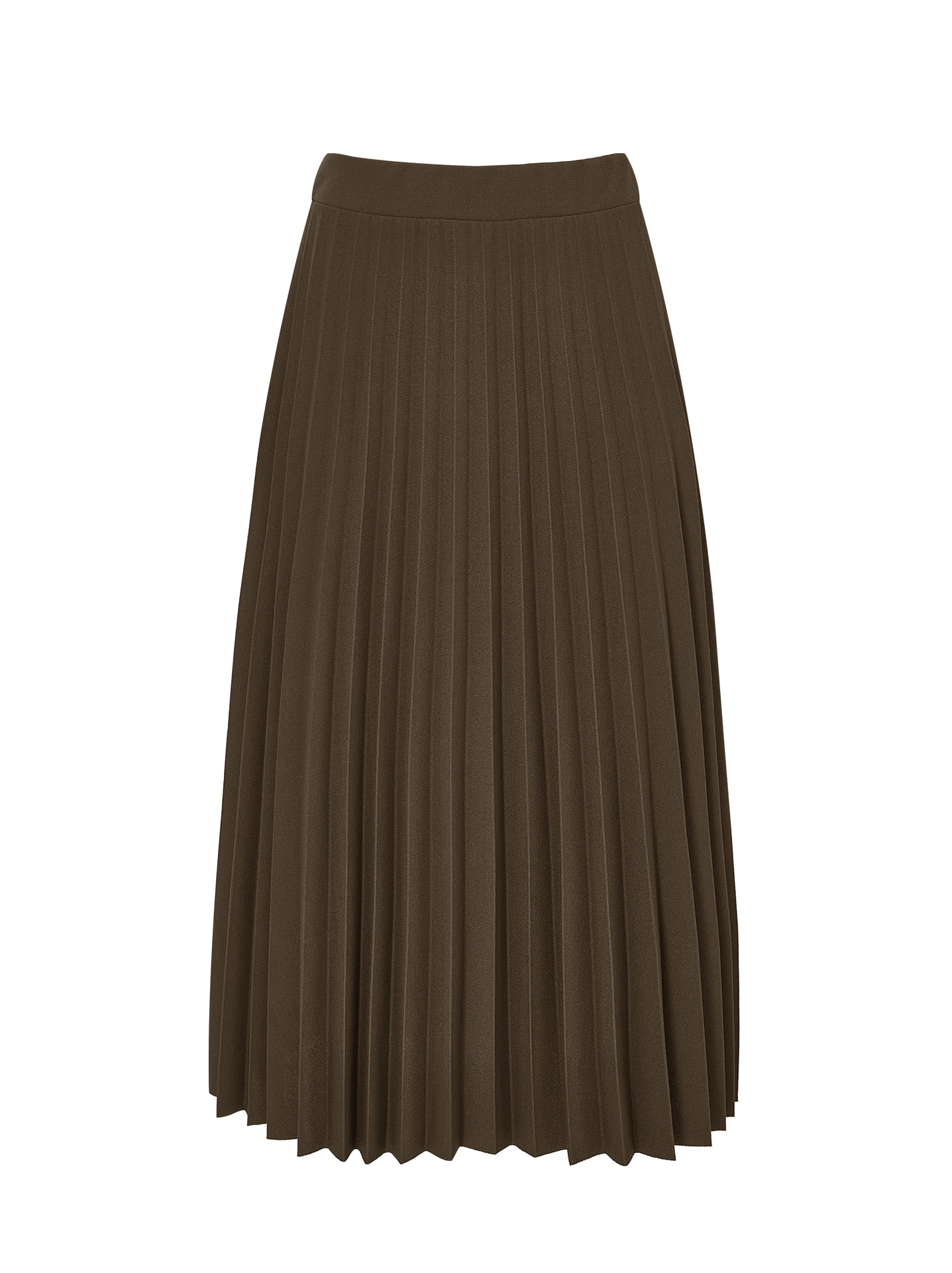 Pleated midi skirt