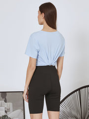 High-waisted cycling shorts