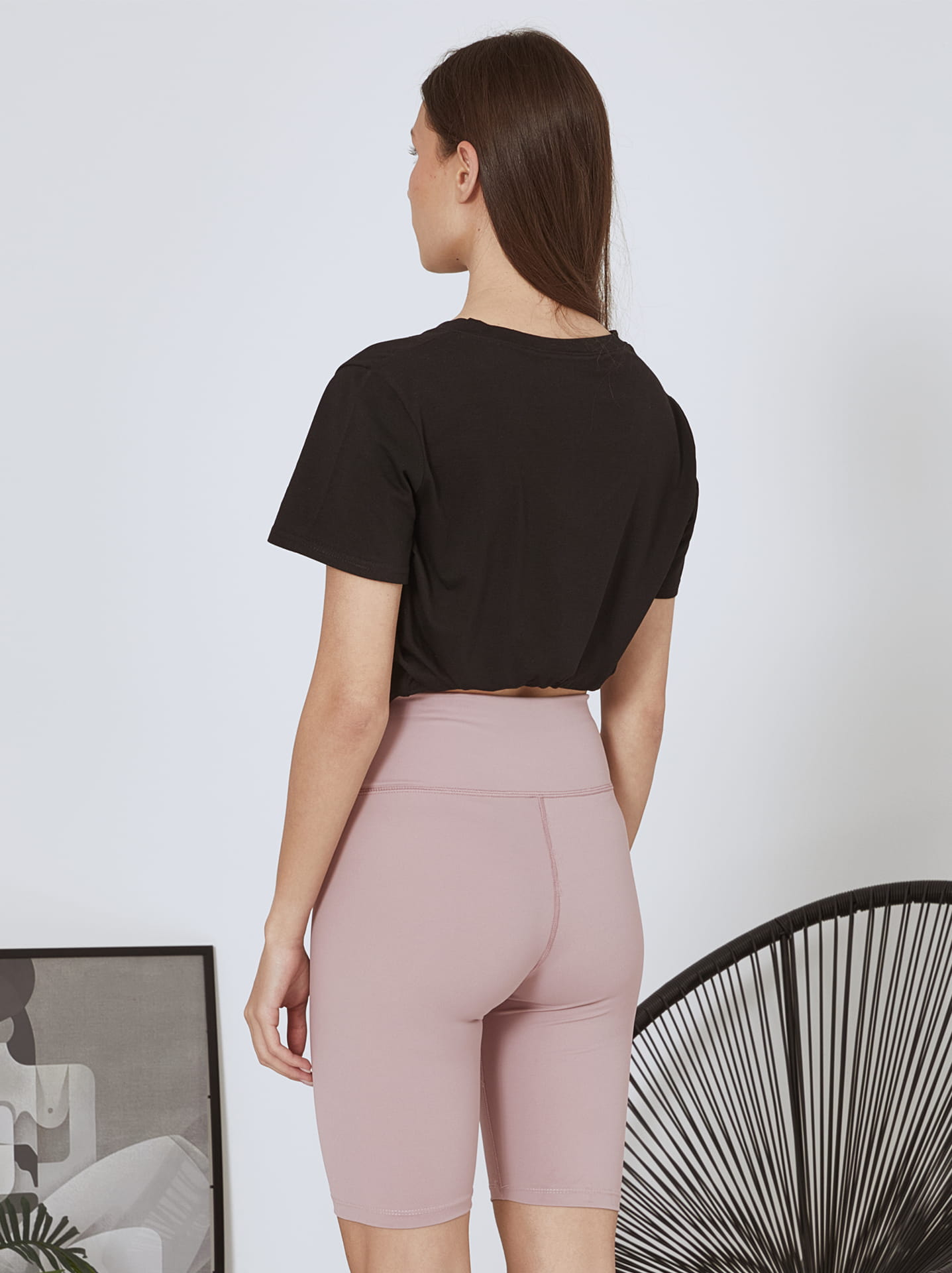 High-waisted cycling shorts