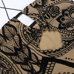 Rygglös bodycon-miniklänning med tryck