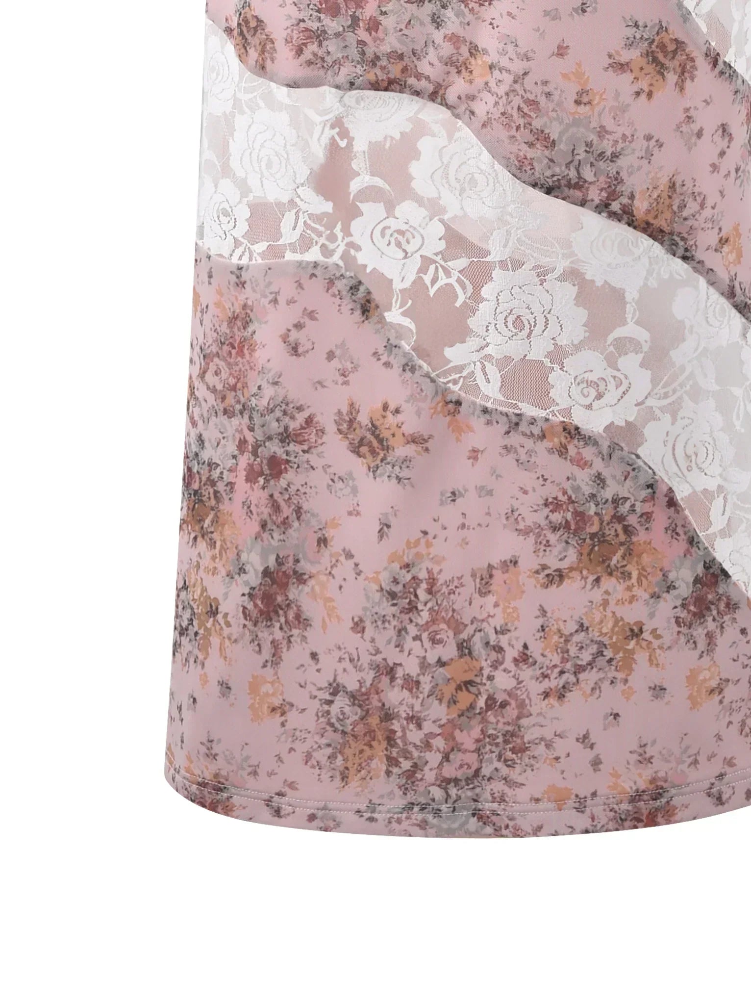 Ärmlös blommig rosa topp med maxikjol